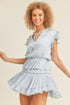 Claire Silky Dress – Light Blue