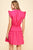Luna Pleated Mini Dress Hot Pink