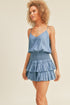 Denim Smock Mini Skirt