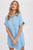 Button Up Short Dress Chambray