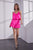Merissa Ruffle Romper Dress Hot Pink