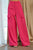 Cargo Wide Leg Pants Bright Pink