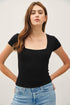 Shade Square Neck Knit Tee