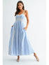 Breezy Lace Trim Maxi Sundress