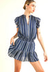 Kiki Stripe Romper Navy