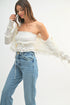 Crochet Ruffle Cardigan