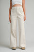 Solid High Waisted Wide Leg Pants