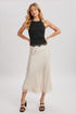 Textured Lace Trimmed Halter Top