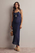 Pointelle Knit Midi Skirt