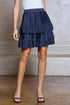 Tiered Pleated Mini Skirt