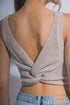 Knitted Twist Back Crop Top