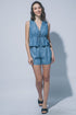 Peplum Tie-Front Tencel Top