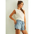 Sleeveless Knit Top – White