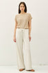 Linen Blend Wide Leg Pants