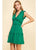 Green  Ruffle Mini Dress