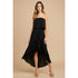 High Low Tube Dress Black