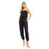 Strapless Elastic Banded Jumpsuit Black
