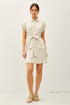 Button Up Short Sleeve Dress