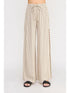 Soft Linen Elastic Tie Waist Cropped Pant