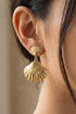 Stainless Steel Sealife Seashell Drop Earrings