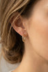 Dainty Solid Chain Hoop Earrings
