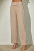 High Waisted Fold-over Straight Pants