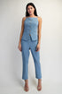 Tailored Button Front Cami Top