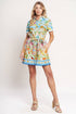 Printed Woven Mini Dress