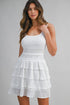 Sleeveless Knit Ruffled Tiered Mini Dress