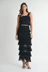 Amable Premium Ruffle Knit Skirt
