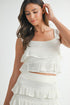 Amable Premium Ruffle Knit Top