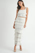 Amable Premium Ruffle Knit Skirt