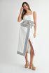 Cord Detail Wrap Skirt