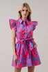 Meira Floral Ruffle Collared Dress