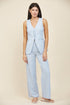 Linen Blend Longline Vest With Button Details