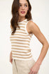 Stripe Sweater Cropped Tank Top