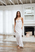 Strapless Twist Front Long Dress