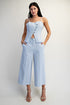 Wrap Front Button Down Tailored Top
