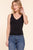 V-Neck Double Layer Knit Top