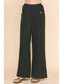 Soft Linen Pants with Pockets IN BLACK