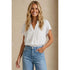 Drop Shoulder Regular Blouse – Off White