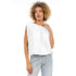 Grecian Drape Bubble Blouse – Off White