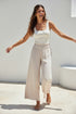 Smocked Waist Wide Leg Pant: Papyrus