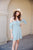 Cindy Peasant Mini Dress - Olive + Paix