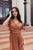 Cedella Ruffled Satin Midi Dress