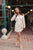 Spread Your Shine V-Neck Metallic Mini Dress