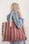 Rainbow Stripe Cotton Tote Bag