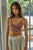 Seamless Ribbed Triangle Chest Spaghetti Brami