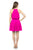Lucia Tiered Mini Dress In Hot Pink