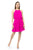 Lucia Tiered Mini Dress In Hot Pink